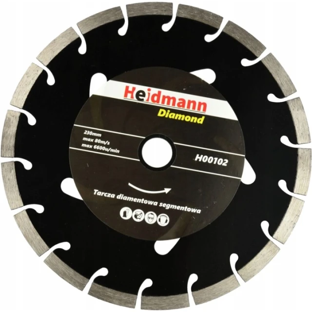 Диск алмазний сегментний Heidmann 230 мм (H00102)