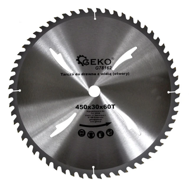 Диск пиляючий Geko 400x60z x30 з вольфрамом (G78157)
