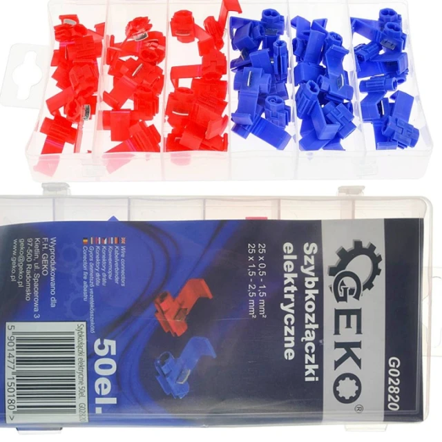 Швидкозєднувачі електричні Geko 50 деталей (G02820)