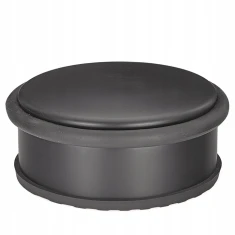 Упор дверний напольний Geko h-45мм Ø-104мм Black (GH01003)