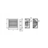 Решетка KR/SM DOSPEL 100/125 14x14 Silver Matte (007-0569)