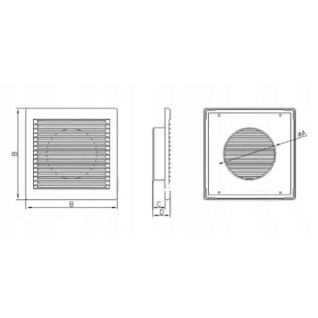 Решітка DL DOSPEL 125 RW White (007-0166)