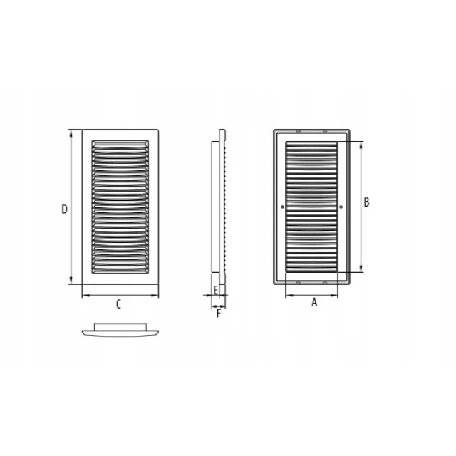 Решітка DL DOSPEL 140x210 RW (007-0161)