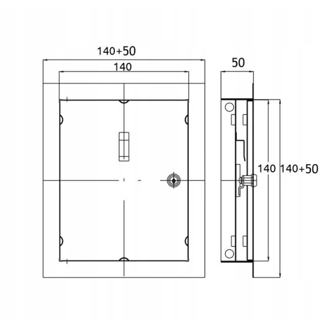 Дверцята коміна DR/KOM DOSPEL 140x140 нержавіючі (007-1813)