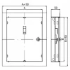 Дверцята коміна DR/KOM DOSPEL 150x250 White (007-1801)