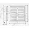 Решётка D/TKŻ DOSPEL 14x21 жалюзная White (007-1651)