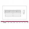 Решітка дверна KD DOSPEL 90x445 White (007-1490)