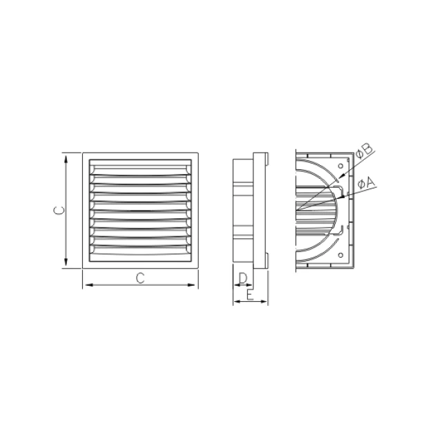 Решітка KR DOSPEL 100/125 14/14 (007-0153)