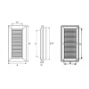 Решітка SMART DUO DOSPEL 90x240 мм White (007-4174)