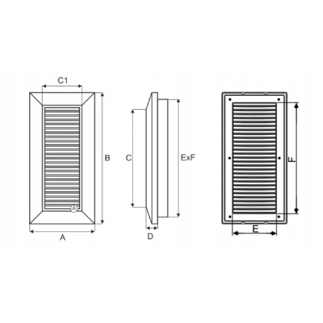 Решітка SMART DUO DOSPEL 90x240 мм White (007-4174)