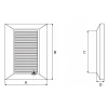 Решітка SMART DOSPEL 140x210 мм White (007-4171)