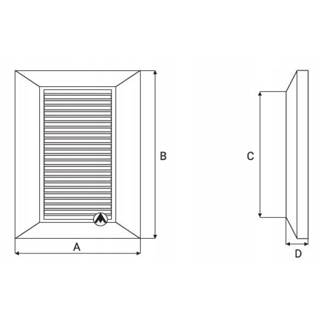 Решітка SMART DOSPEL 140x210 мм White (007-4171)