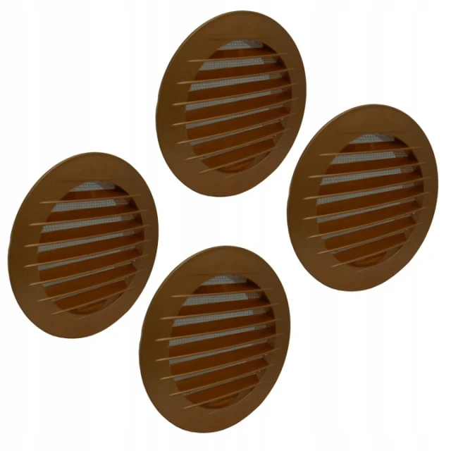 Решітка кругла KRO Ø DOSPEL 50 мм Brown 4 шт (5901560521408)