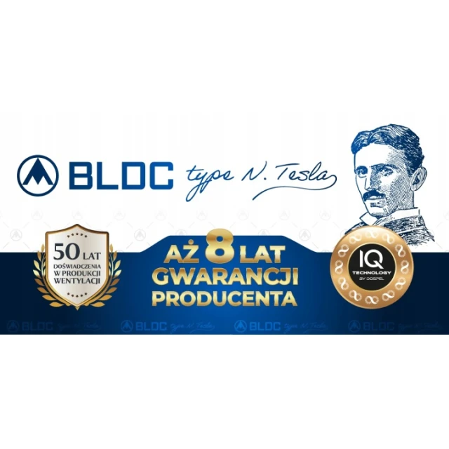 Вентилятор дахowy WDD DOSPEL 200 з мотором TESLA-BLDC (007-9267)