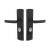 Ручка дверна TITAN GAMAR 68 мм WB Black Matt ліва (37-0031U)