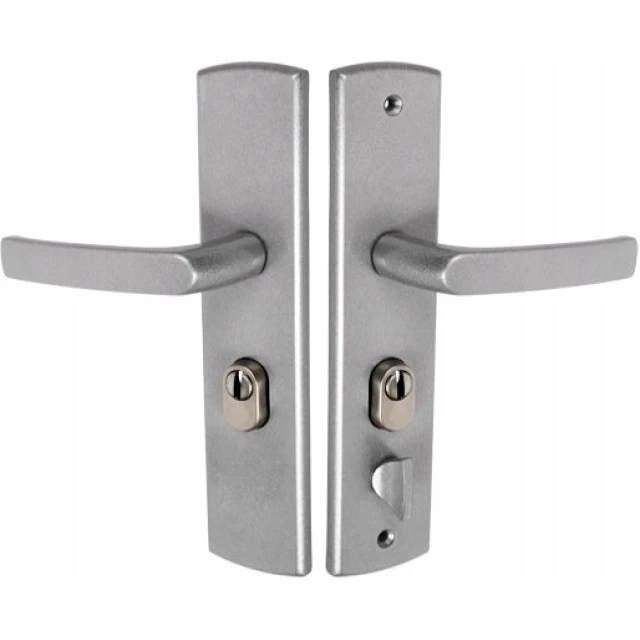 Ручка дверна TITAN GAMAR 68 мм WB Silver Pearl ліва (KLC-0053)
