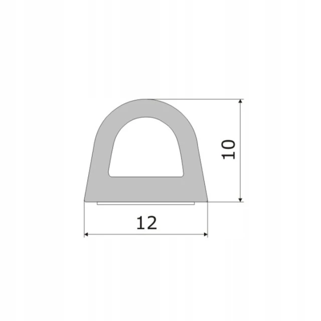 Прокладка Pgum-sill UD-54 12 мм х 10 мм, 50 м, White (5901764727019)
