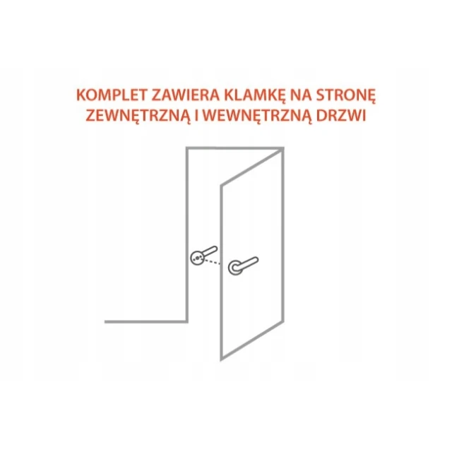 Ручка дверна Baodean BDA1 права (KL BDA1-P)