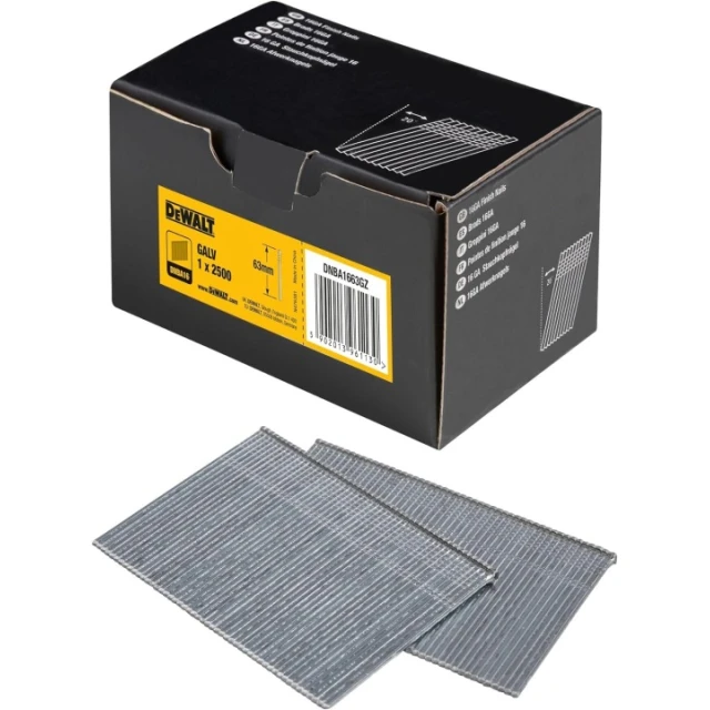 Гвоздь DeWALT 16GA для магазина, 20° косой, 63 мм (DNBA1663GZ)
