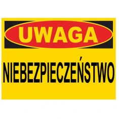 Табличка Увага! Небезпека IMET 25x35 см (TAB-30)