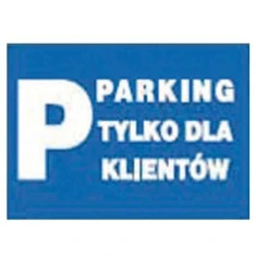 Табличка «Паркування тільки для клієнтів» IMET 25x35 см (TAB-57)