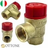 Клапан безпеки опалювального контуру OTTONE 3,0 bar 1/2
