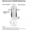 Цилиндр замка Gerda 50/50 никель атласный E1 50/50 (WKE1S5050N)