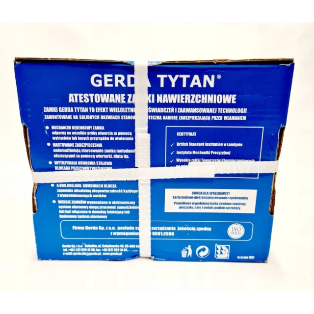 Циліндр Gerda замка верхній TYTAN ZX Graphite Left (06-303L)