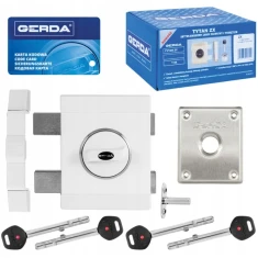 Замок верхній TYTAN ZX White Gerda GT8 клас 85 мм лівий (0ZX0X0L0000.0184AP)