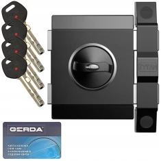 Замок Gerda верхній TYTAN ZX Black правий (06-302P)