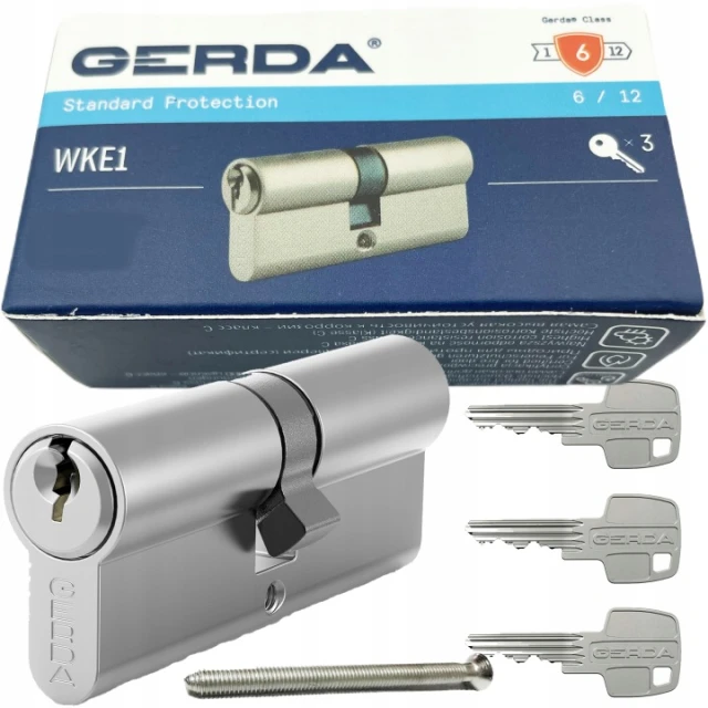 Циліндр замка Gerda 25/35 нікель матовий E1 (0WKE1S02535.90030P)