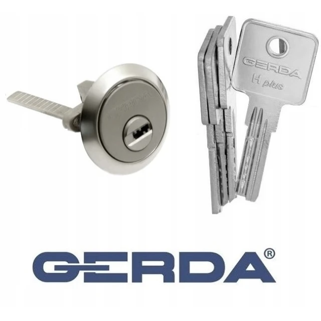 Циліндр замка Gerda T-1 верхній Nickel RIM H+ 4 кл (4356)