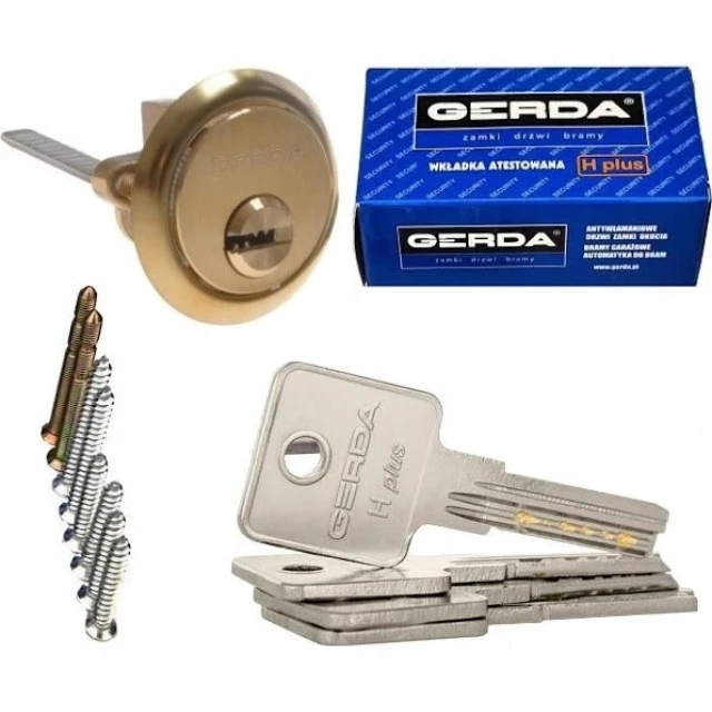 Циліндр замка Gerda T-1 вверхній Brass RIM H+ 4 кл (4355)