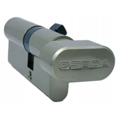 Циліндр замка з ручкою Gerda 30/50 нікель 5 ключів HPlus (0WKHPG03050.9005UB)