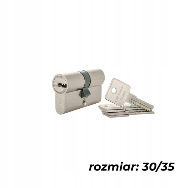 Циліндр замка Gerda 30/35 нікель 5 ключів HPlus (0WKHPS03035.9005UB)