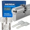 Циліндр замка Gerda 30/40 нікель 5 ключів HPlus (5902203176894)