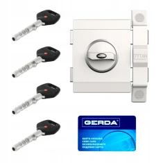 Замок Gerda верхній TYTAN ZX White правий (06-300P)