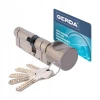 Циліндр замка з ручкою Gerda 40/40 ATEST C KL 6.2 нікель (0WKPXG04040.9005RP)
