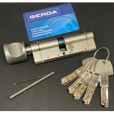 Цилиндр замка с ручкой Gerda 55/45 ATEST C никель PSX (0WKPXG05545.9005RP)