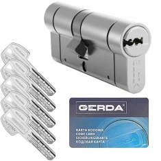 Циліндр замка Gerda 40/45 ATEST KL6.2 нікель PSX (354605)