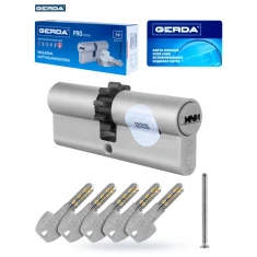 Циліндр замка Gerda 30/80 зубатий KL6.2 ATEST нікель (184578)