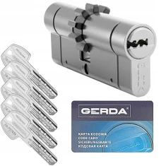 Циліндр замка Gerda 45/55 ATEST C KL6 нікель зубчастий PSX (0WKPXZ04555.9005P)