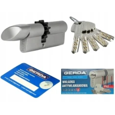Циліндр замка з ручкою Gerda 30/45 ATEST C KL нікель PSX (0WKPXZG3045.90050P)