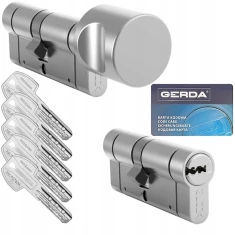 Набір Gerda 2 циліндри 30/50 + G50/30 + 5 ключів PSX Nickel (0WKPXKW3050.90050P)