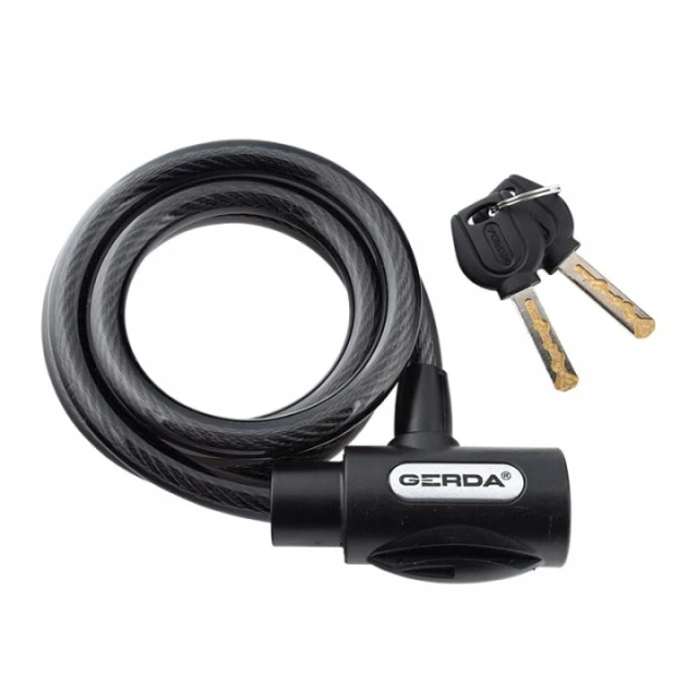 Замок для велосипеда Gerda 8x1200mm гнучкий з утримувачем (FLEX 1200/8S)