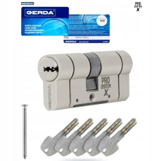 Цилиндр замка Gerda 30/35 никель аттестованный KL6.2 PSX (0WKPXS03035.90050P)