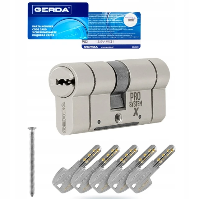 Циліндр замка Gerda 30/35 нікель атестований KL6.2 PSX (0WKPXS03035.90050P)