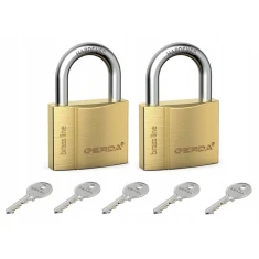 Навісний замок мідний S Gerda 40 KMZ 2 шт 5 ключів (0KMPS2A4000.98350B)