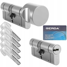 Набір Gerda 2 циліндри замка 30/45 + G30/45 5-ключевий нікель PSX (0WKPXKZ3045.90050P)