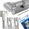 Циліндр замка з ручкою Gerda 50/35 Нікель 5-ключів HPlus (0WKHPG05035.9005UB)